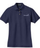 Picture of Navy Ladies Pique Polo